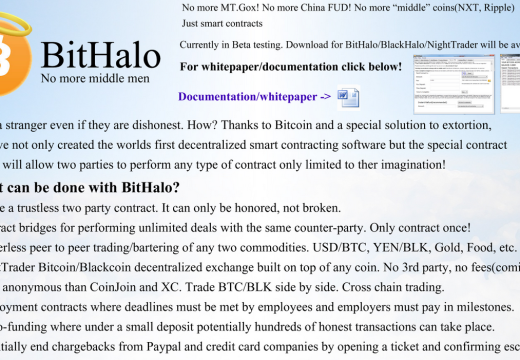 BitHalo / BlackHalo Whitepaper/Documentation is now public.