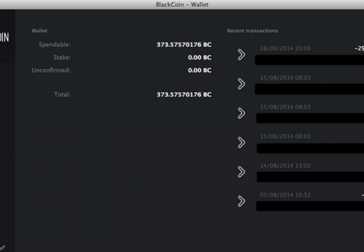 Blackcoin Wallet has been updated, with new user-interface!